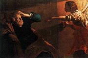 Gerrit van Honthorst The Liberation of St Peter France oil painting artist